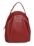 MARINA GALANTI Red Color Soft PU Material Medium Size Backpack - MB0356BK1069