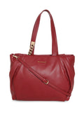 MARINA GALANTI Red Color Soft PU Material Shopping Bag