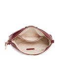 MARINA GALANTI Wine Color Soft PU Material Medium Size Crossbody Bag - MB0359CY2021