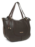 MARINA GALANTI Dark Brown Color Soft PU Material Medium Size Shopping Bag - MB0360SG3006