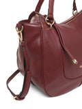 MARINA GALANTI Wine Color Soft PU Material Medium Size Shopping Bag - MB0360SG3021