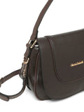MARINA GALANTI Dark Brown Color Soft PU Material Medium Size Shoulder Bag - MB0360SR2006