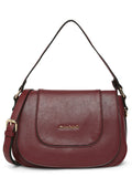 MARINA GALANTI Wine Color Soft PU Material Medium Size Shoulder Bag - MB0360SR2021