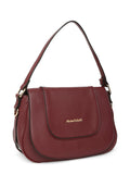 MARINA GALANTI Wine Color Soft PU Material Medium Size Shoulder Bag - MB0360SR2021