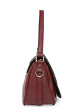MARINA GALANTI Wine Color Soft PU Material Medium Size Shoulder Bag - MB0360SR2021