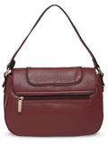 MARINA GALANTI Wine Color Soft PU Material Medium Size Shoulder Bag - MB0360SR2021