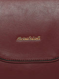 MARINA GALANTI Wine Color Soft PU Material Medium Size Shoulder Bag - MB0360SR2021