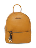 MARINA GALANTI Dark Yellow Color Soft PU Material Medium Size Backpack - MB0364BK1012