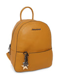 MARINA GALANTI Dark Yellow Color Soft PU Material Medium Size Backpack - MB0364BK1012