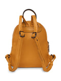 MARINA GALANTI Dark Yellow Color Soft PU Material Medium Size Backpack - MB0364BK1012