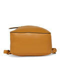 MARINA GALANTI Dark Yellow Color Soft PU Material Medium Size Backpack - MB0364BK1012
