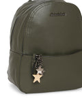 MARINA GALANTI Olive Color Soft PU Material Medium Size Backpack