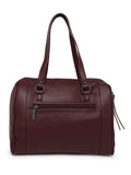 MARINA GALANTI Wine Color Soft PU Material Medium Size Bowling Bag - MB0377BG2021