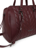 MARINA GALANTI Wine Color Soft PU Material Medium Size Bowling Bag - MB0377BG2021