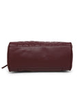 MARINA GALANTI Wine Color Soft PU Material Medium Size Bowling Bag - MB0377BG2021
