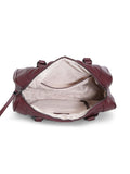 MARINA GALANTI Wine Color Soft PU Material Medium Size Bowling Bag - MB0377BG2021