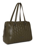 MARINA GALANTI Olive Color Soft PU Material Medium Size Bowling Bag - MB0377BG2029