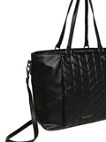 MARINA GALANTI Black Color Soft PU Material Medium Size Shopping Bag - MB0377SG3001