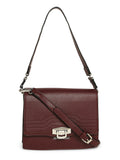 MARINA GALANTI Wine Color Soft PU Material Medium Size Shoulder Bag - MB0379SR2021