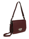 MARINA GALANTI Wine Color Soft PU Material Medium Size Shoulder Bag - MB0379SR2021