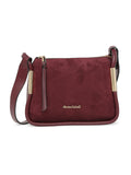 MARINA GALANTI Wine Color Soft PU Material Medium Size Crossbody Bag - MB0380CY2021