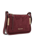 MARINA GALANTI Wine Color Soft PU Material Medium Size Crossbody Bag - MB0380CY2021