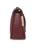 MARINA GALANTI Wine Color Soft PU Material Medium Size Crossbody Bag - MB0380CY2021