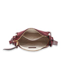 MARINA GALANTI Wine Color Soft PU Material Medium Size Crossbody Bag - MB0380CY2021