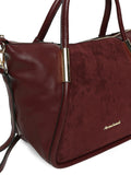 MARINA GALANTI Wine Color Soft PU Material Medium Size Handbag - MB0380HG2021