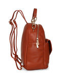 MARINA GALANTI Orange Color Soft PU Material Medium Size Backpack - MB0381BK2009