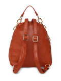 MARINA GALANTI Orange Color Soft PU Material Medium Size Backpack - MB0381BK2009