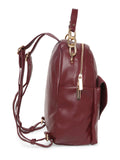 MARINA GALANTI Wine Color Soft PU Material Medium Size Backpack - MB0381BK2021