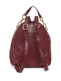 MARINA GALANTI Wine Color Soft PU Material Medium Size Backpack - MB0381BK2021