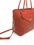 MARINA GALANTI Orange Color Soft PU Material Medium Size Shopping Bag - MB0381SG3009