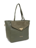 MARINA GALANTI Olive Color Soft PU Material Medium Size Shopping Bag - MB0381SG3029