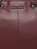MARINA GALANTI Wine Color Soft PU Material Medium Size Shopping Bag - MB0383SG3021