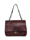 MARINA GALANTI Wine Color Soft PU Material Medium Size Shoulder Bag
