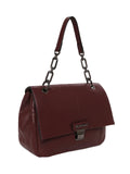 MARINA GALANTI Wine Color Soft PU Material Medium Size Shoulder Bag
