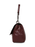 MARINA GALANTI Wine Color Soft PU Material Medium Size Shoulder Bag