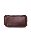 MARINA GALANTI Wine Color Soft PU Material Medium Size Shoulder Bag
