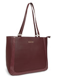 MARINA GALANTI Wine Color Soft PU Material Medium Size Shopping Bag - MB0384SG3021