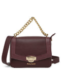 MARINA GALANTI Wine Color Soft PU Material Medium Size Shoulder Bag