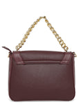 MARINA GALANTI Wine Color Soft PU Material Medium Size Shoulder Bag