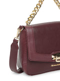 MARINA GALANTI Wine Color Soft PU Material Medium Size Shoulder Bag
