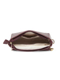 MARINA GALANTI Wine Color Soft PU Material Medium Size Shoulder Bag