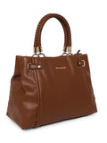 MARINA GALANTI Brown Color Soft PU Material Medium Size Handbag - MB0385HG2007