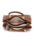 MARINA GALANTI Brown Color Soft PU Material Medium Size Handbag - MB0385HG2007