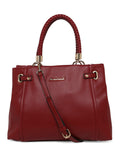 MARINA GALANTI Red Color Soft PU Material Medium Size Handbag - MB0385HG2069