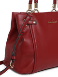 MARINA GALANTI Red Color Soft PU Material Medium Size Handbag - MB0385HG2069