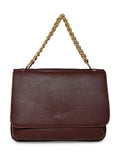 MARINA GALANTI Wine Color Soft PU Material Medium Size Handbag - MB0386HG2021